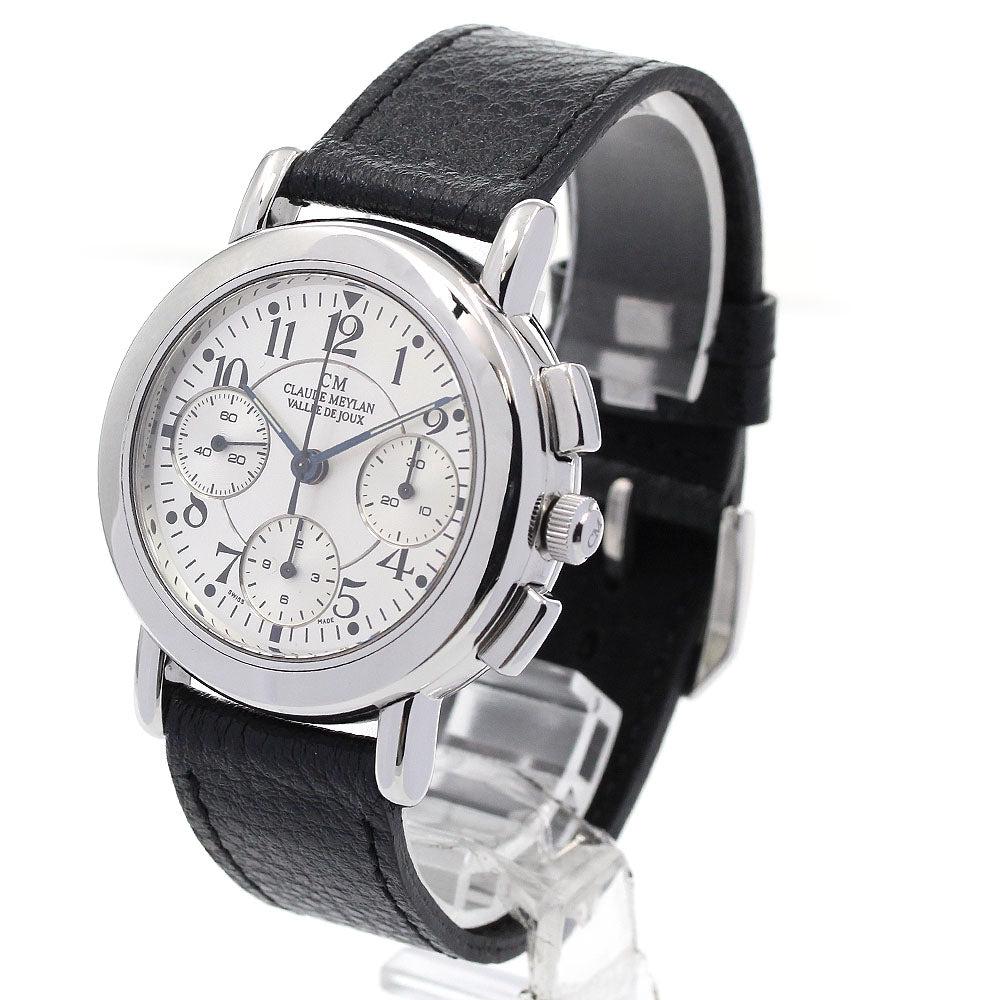 Claude Meylan 8710 Chronograph Silver Dial Automatic Men's Watch_837797