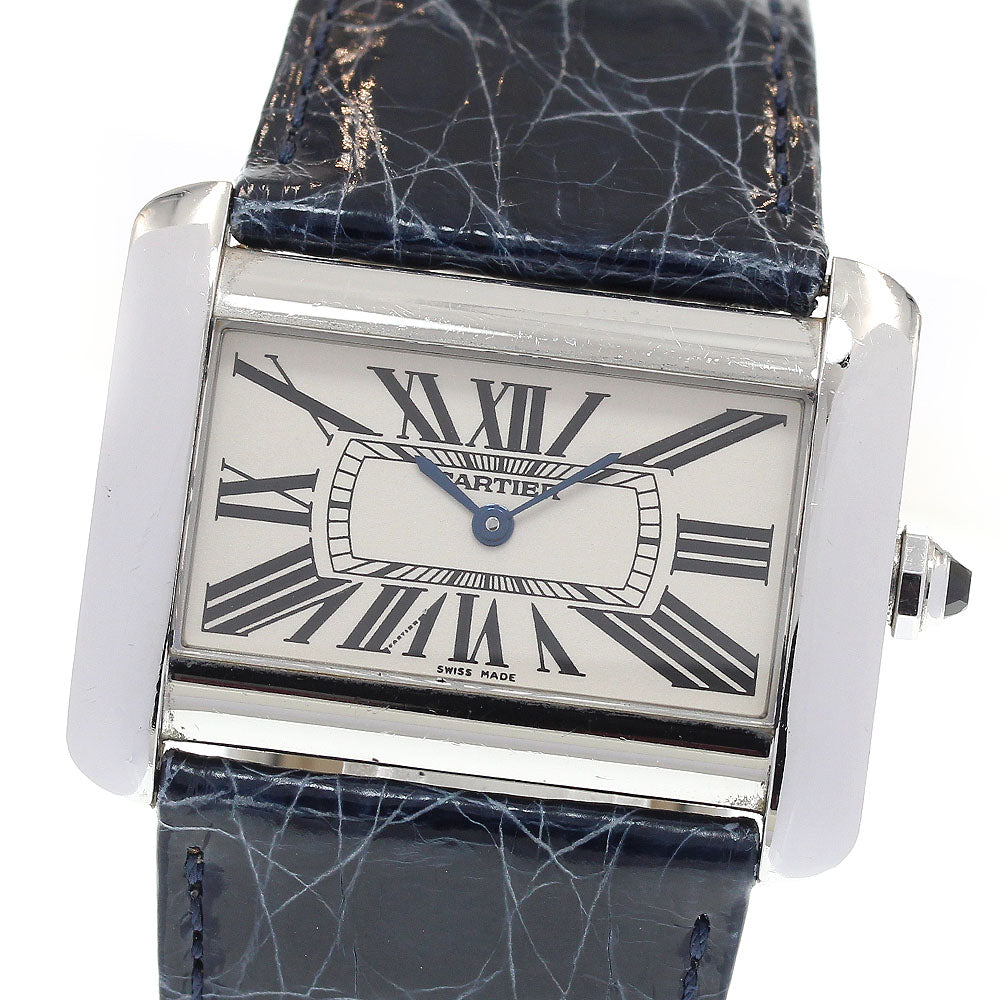 CARTIER Tank Divan LM W6300655 beige Dial Quartz Men's Watch_837800