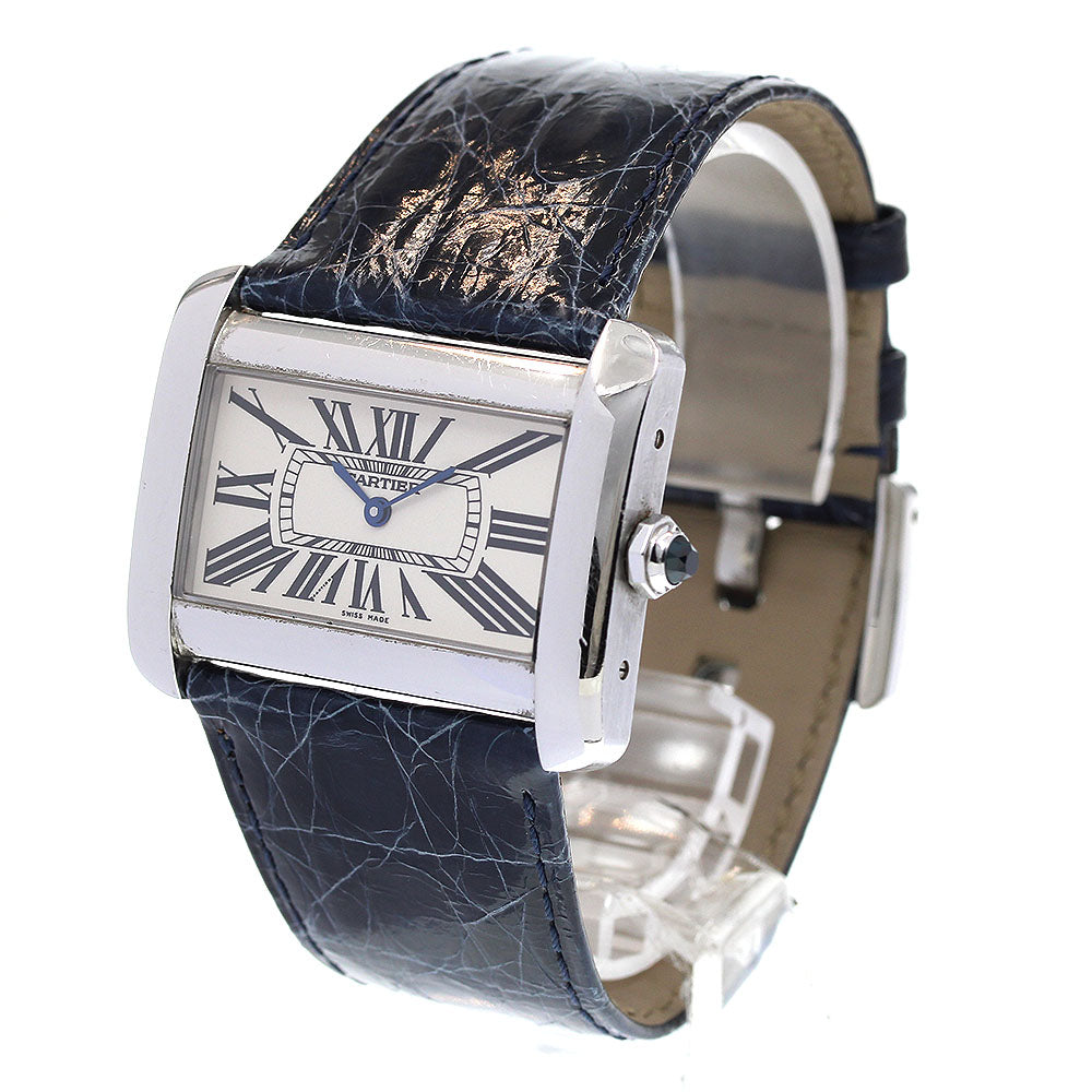 CARTIER Tank Divan LM W6300655 beige Dial Quartz Men's Watch_837800