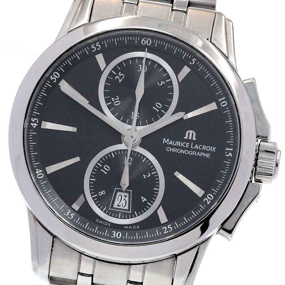 MAURICE LACROIX Pontos PT7538/48 Chronograph Black Dial Automatic Men's _837804
