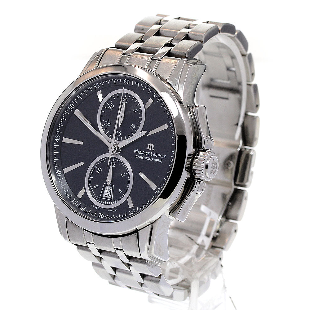 MAURICE LACROIX Pontos PT7538/48 Chronograph Black Dial Automatic Men's _837804