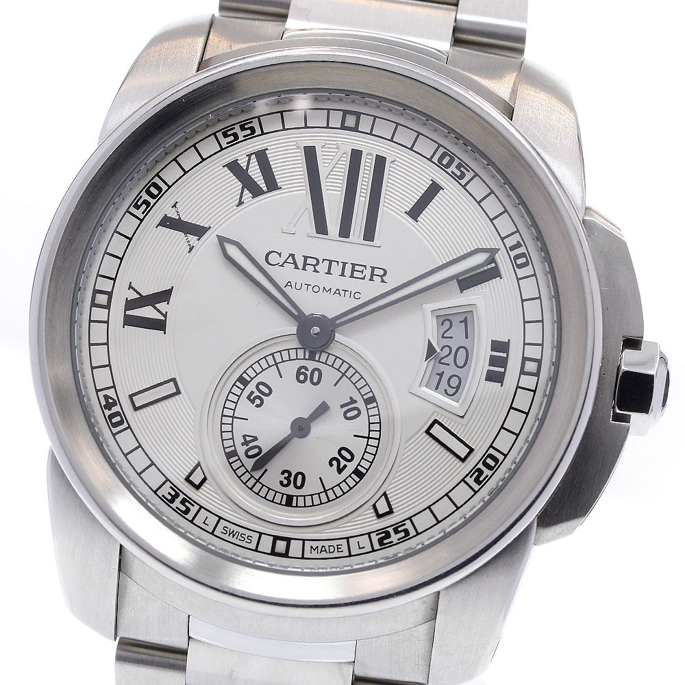 CARTIER Calibre de Cartier W7100015 Small Second Date Automatic Men's _837806