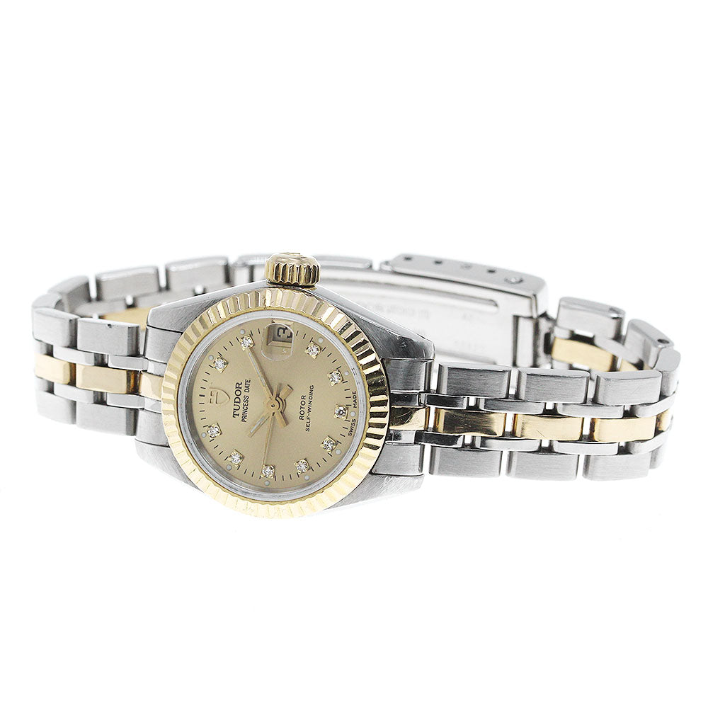 TUDOR Princess Date 92513 YG 2 tone 10P cal.2671 Automatic Ladies Watch_837810
