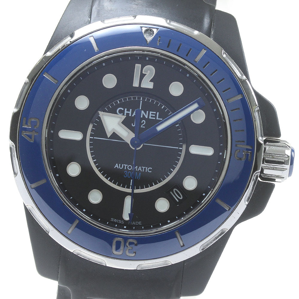 CHANEL J12 Marine 38 H2561 Date Black Dial Automatic Men's Watch_837812