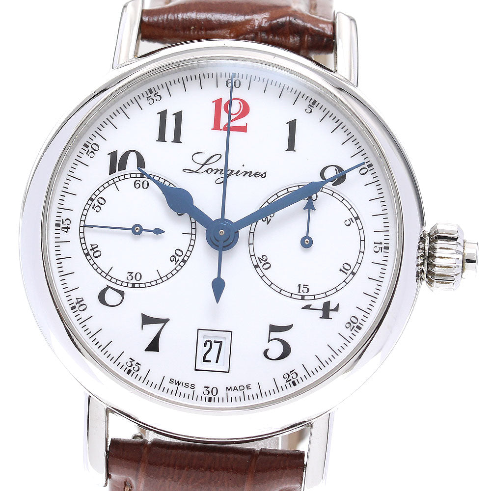 LONGINES Heritage column wheel L2.775.4 Chronograph white Dial Automatic Men's Watch_837821