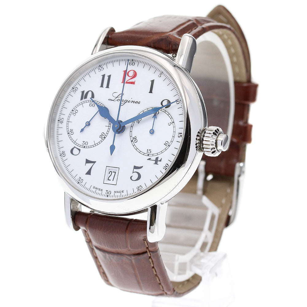 LONGINES Heritage column wheel L2.775.4 Chronograph white Dial Automatic Men's Watch_837821