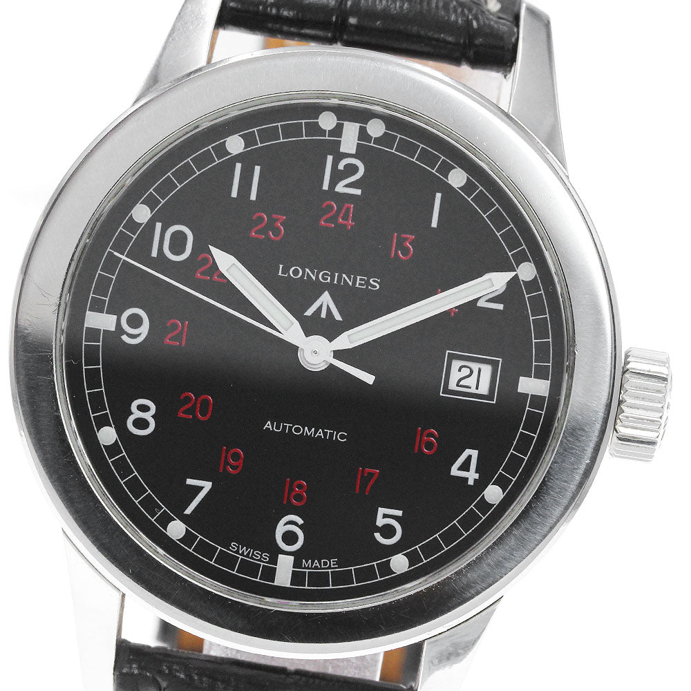 LONGINES Heritage Military L2.832.4 Date Black Dial Automatic Men's Watch_837822