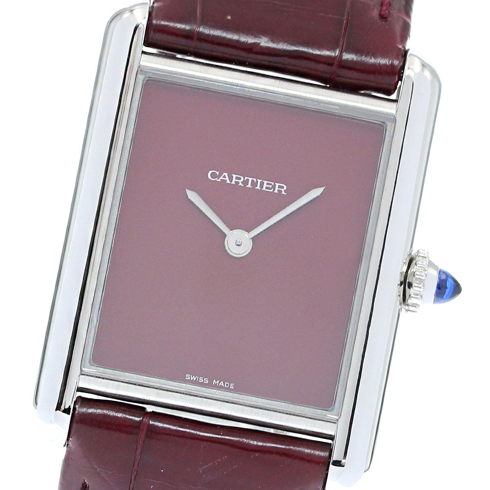 CARTIER tank mast WSTA0054 Bordeaux Dial Quartz Men's Watch_837829