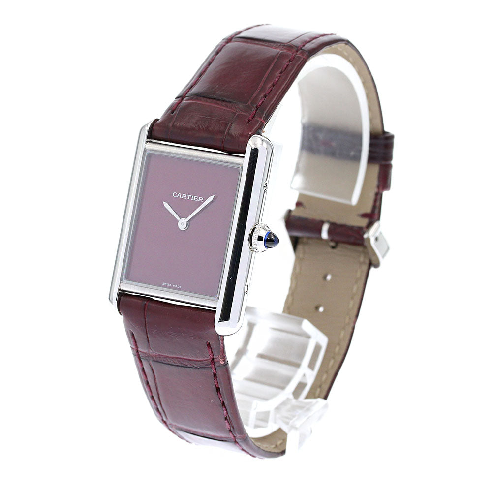 CARTIER tank mast WSTA0054 Bordeaux Dial Quartz Men's Watch_837829