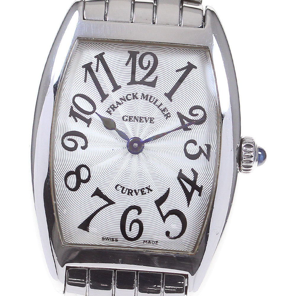 FRANCK MULLER Tonneau Curvex 1752QZ Silver Dial Quartz Ladies Watch_837835