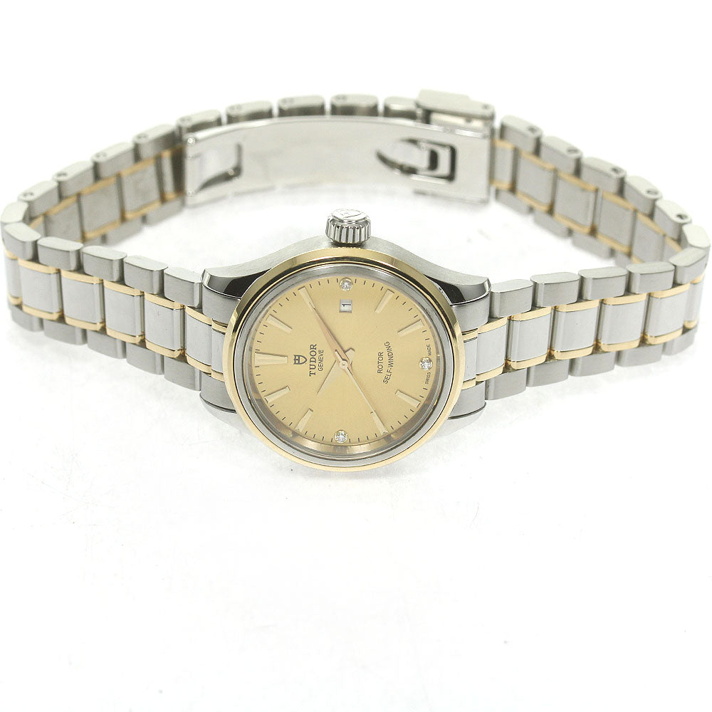 TUDOR style 12103 cal.2671 3P diamond gold Dial Automatic Ladies Watch_837861
