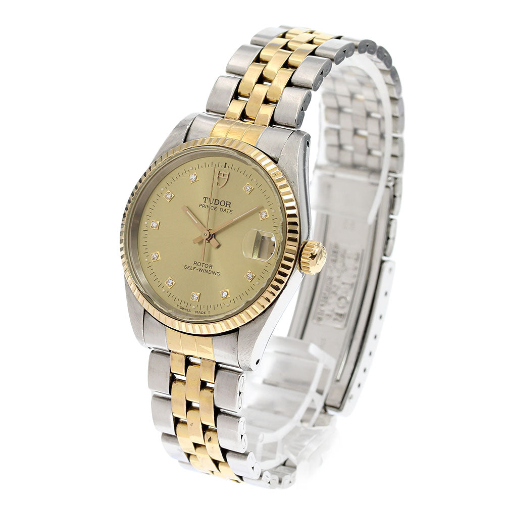 TUDOR Prince Date 72033 YG bezel 10P cal.2824-2 Automatic Boy's Watch_837873