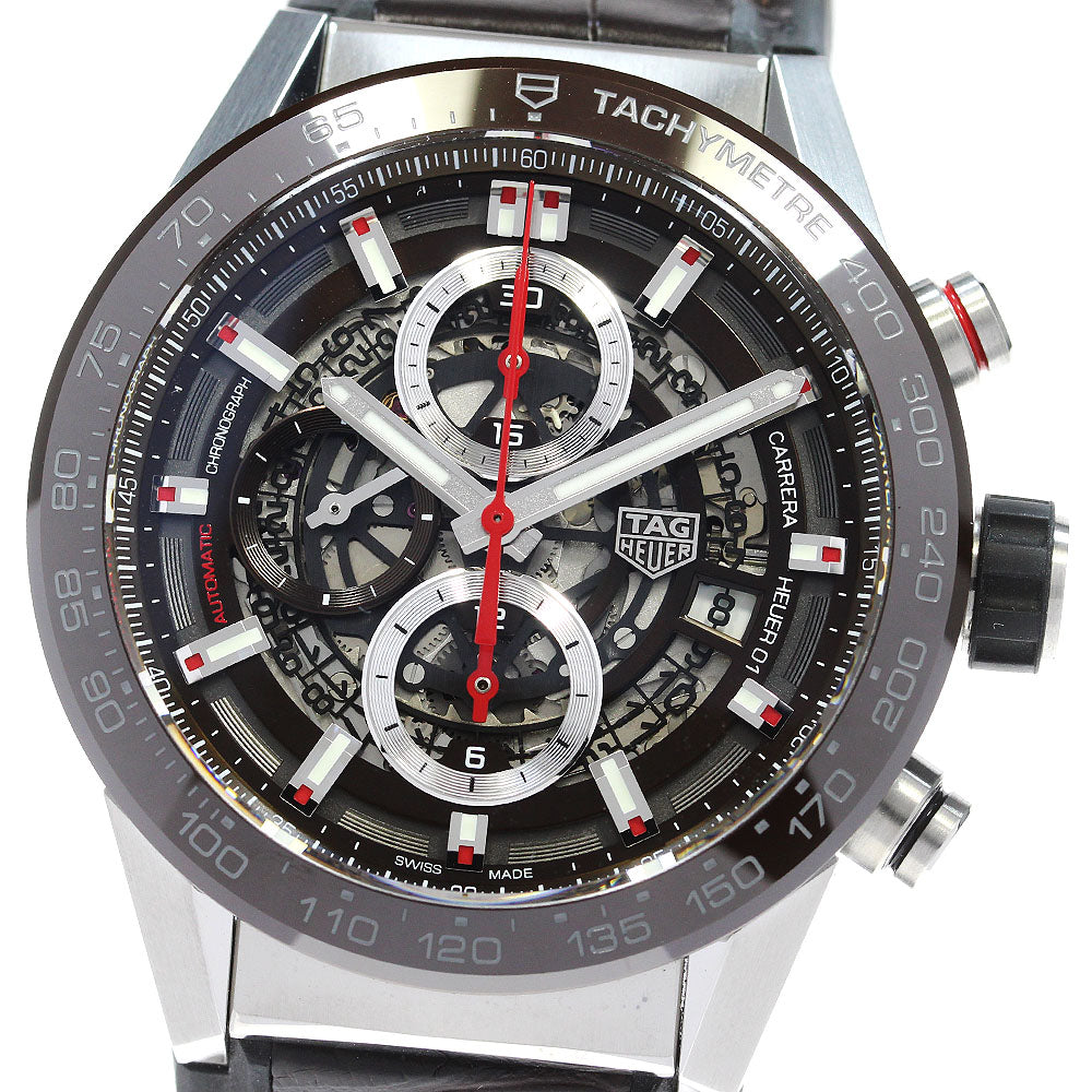 TAG HEUER Carrera CAR201U-0 Cal. Heuer 01 Chronograph skeleton Dial Automatic Men's Watch_837888