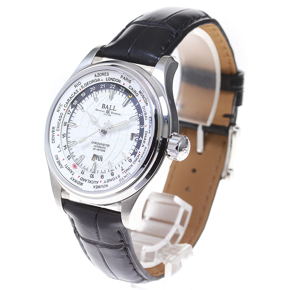 BALLWATCH Train Master World Time GM2020D white Automatic Men's Watch_837915
