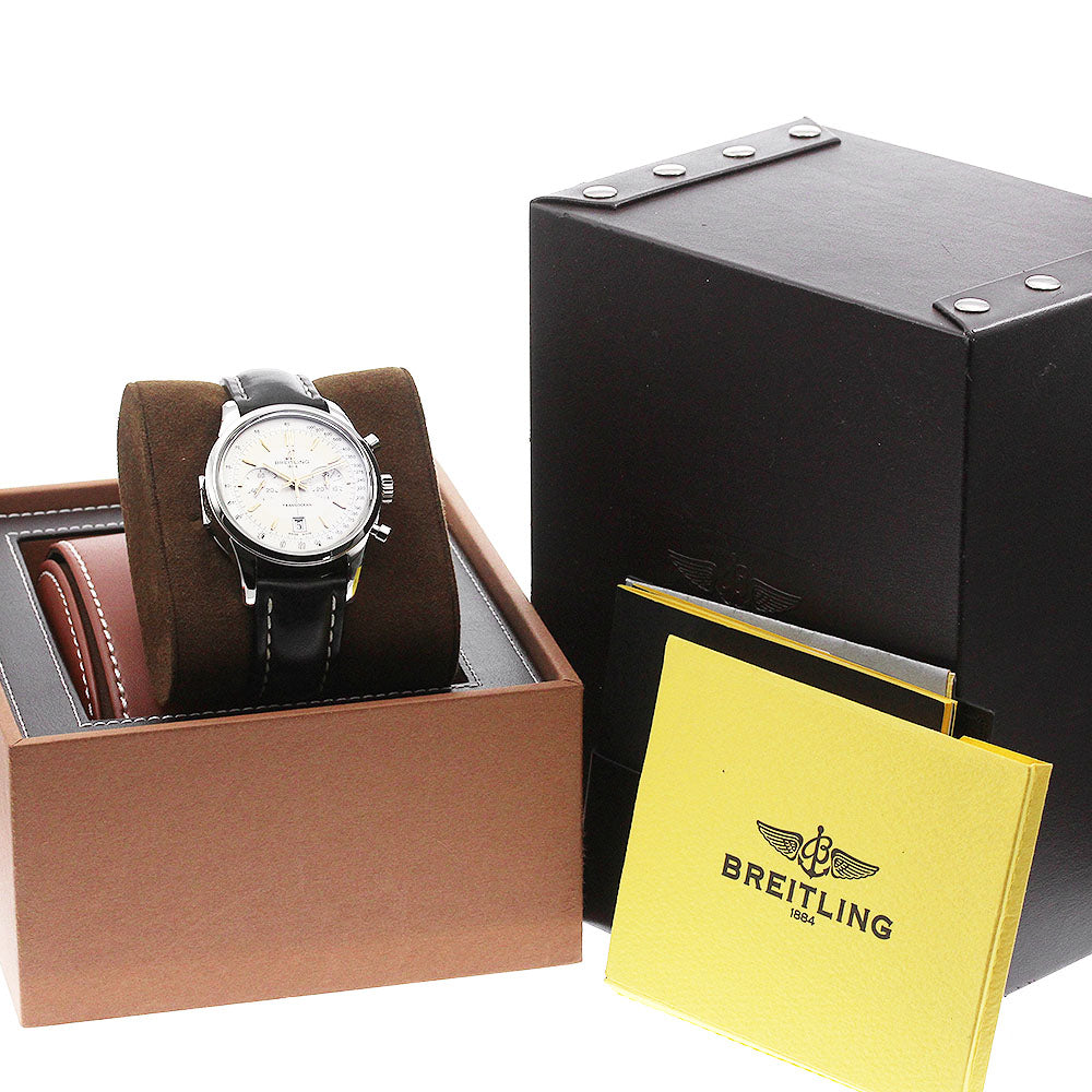 BREITLING Transocean AB0154 Chronograph beige Dial Automatic Men's Watch_837918