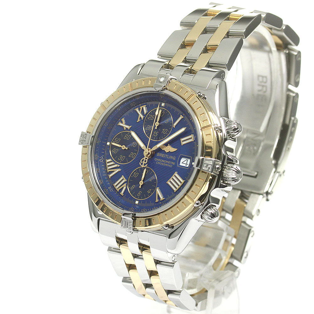 BREITLING Crosswind D13355 Chronograph Date Blue Dial Automatic Men's _837922