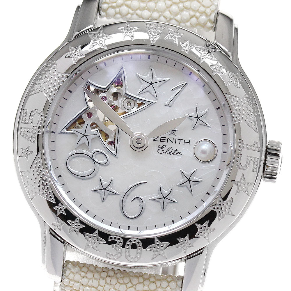 ZENITH Baby Star Open Sea 03.1223.68 White shell Dial Automatic Ladies_837957