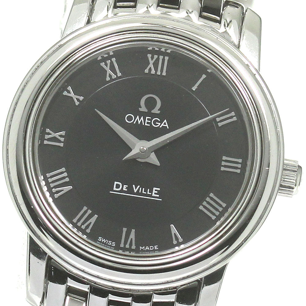 OMEGA De Ville Prestige 4570.52 Black Dial Quartz Ladies Watch_838060