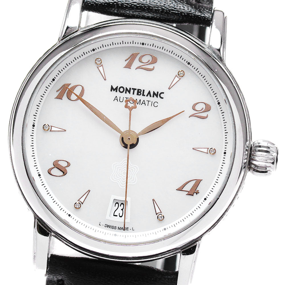 MONTBLANC Meistersteck 7227 Date White shell Dial Automatic Men's Watch_838064