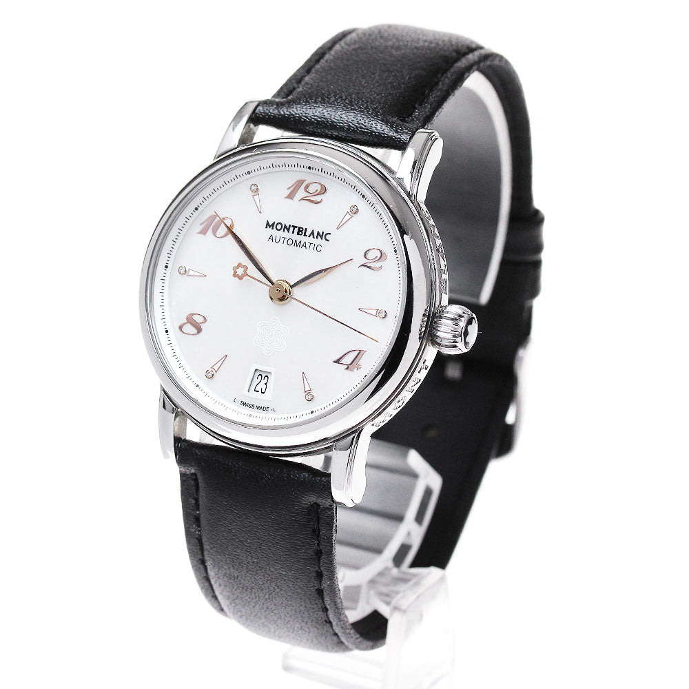 MONTBLANC Meistersteck 7227 Date White shell Dial Automatic Men's Watch_838064