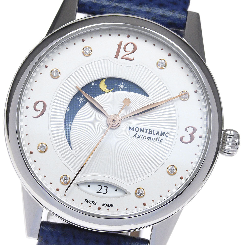 MONTBLANC Boheme 119935 8P diamond date Silver Dial Automatic Men's Watch_838067