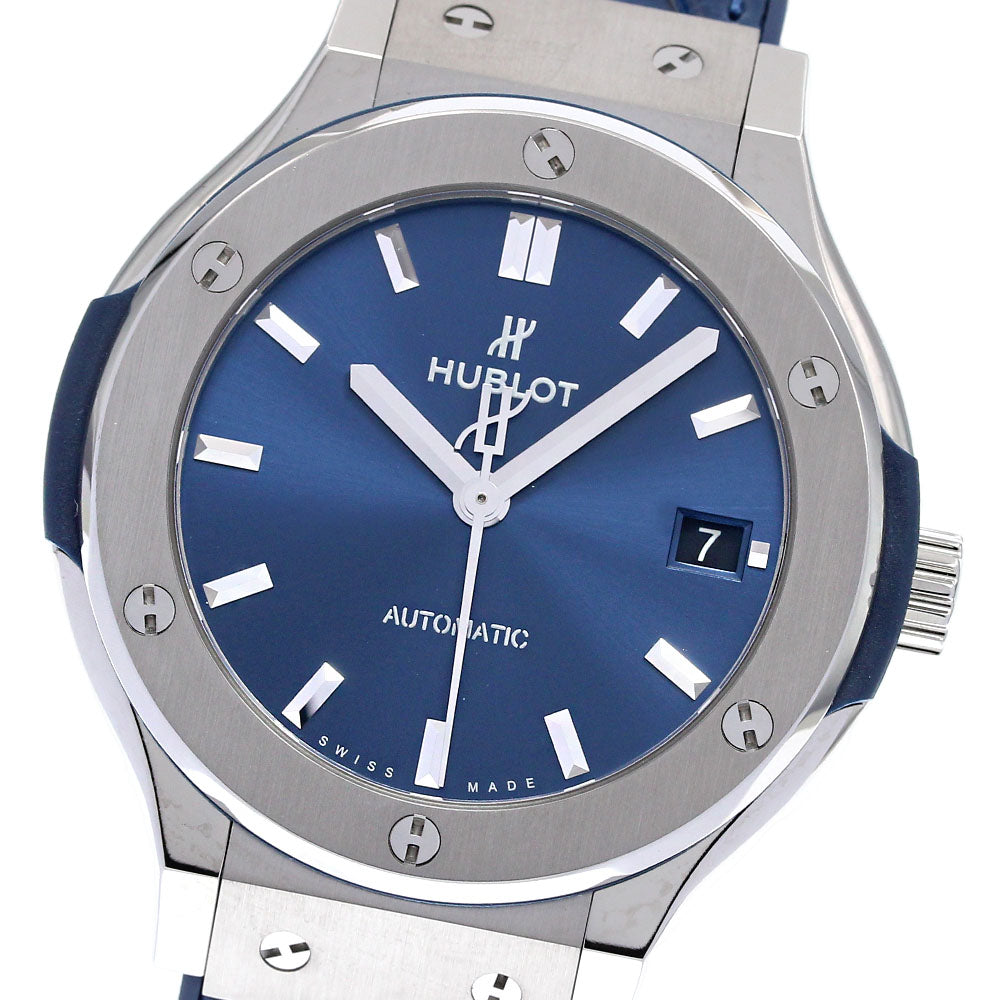 HUBLOT Classic Fusion Blue Titanium Navy Dial Automatic Ladies Watch_838072