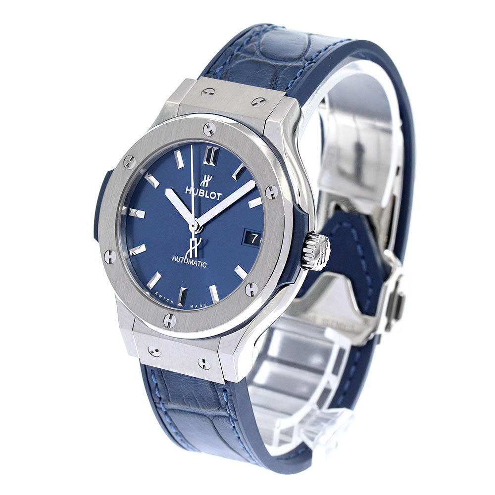HUBLOT Classic Fusion Blue Titanium Navy Dial Automatic Ladies Watch_838072