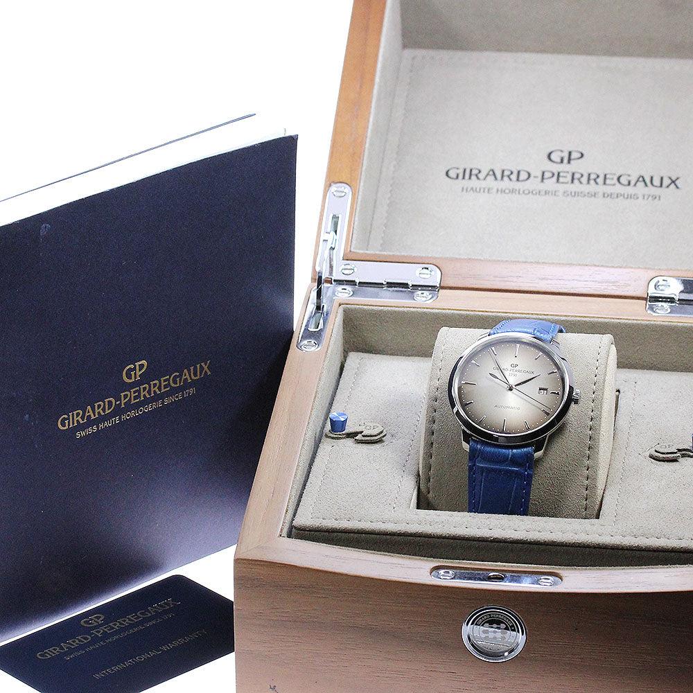GIRARD PERREGAUX 1966 40mm 49555-11-231-BB60 Date gray Dial Automatic Men's Watch_838078
