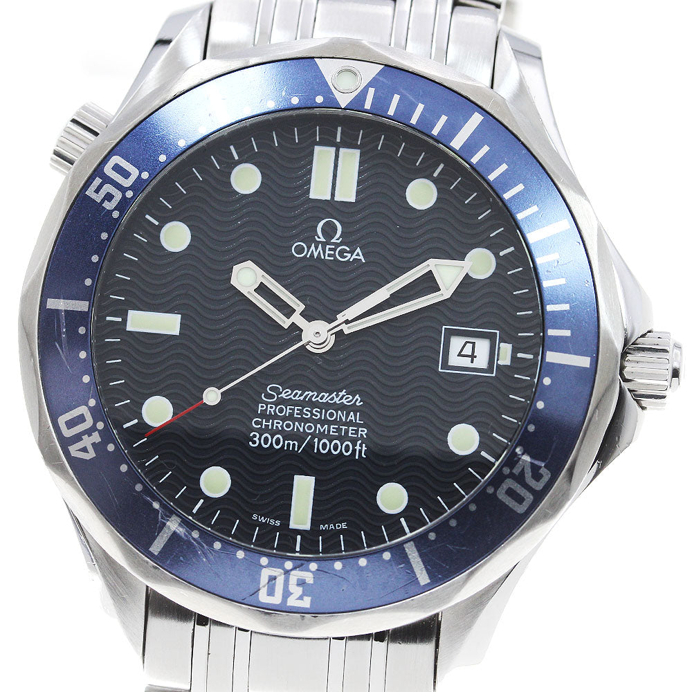 OMEGA Seamaster300 2531.80 Date Navy Dial Automatic Men's Watch_838089