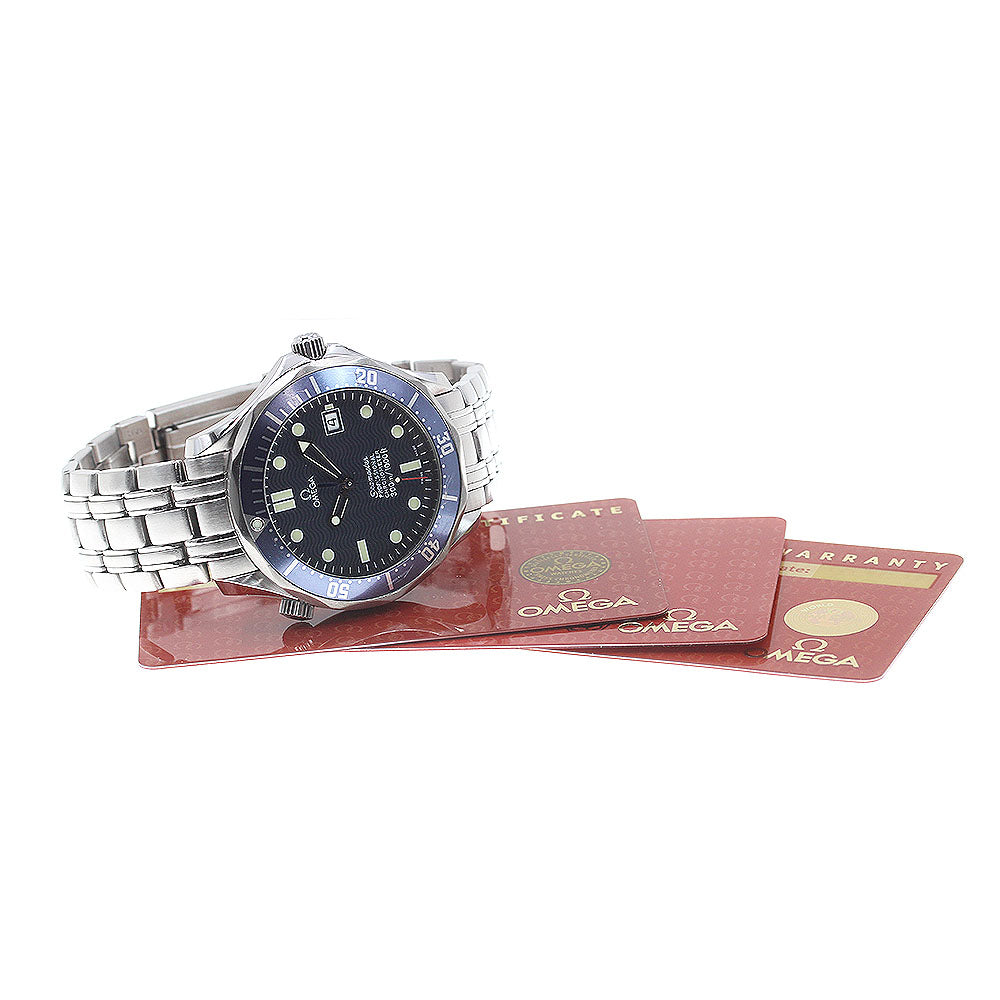 OMEGA Seamaster300 2531.80 Date Navy Dial Automatic Men's Watch_838089
