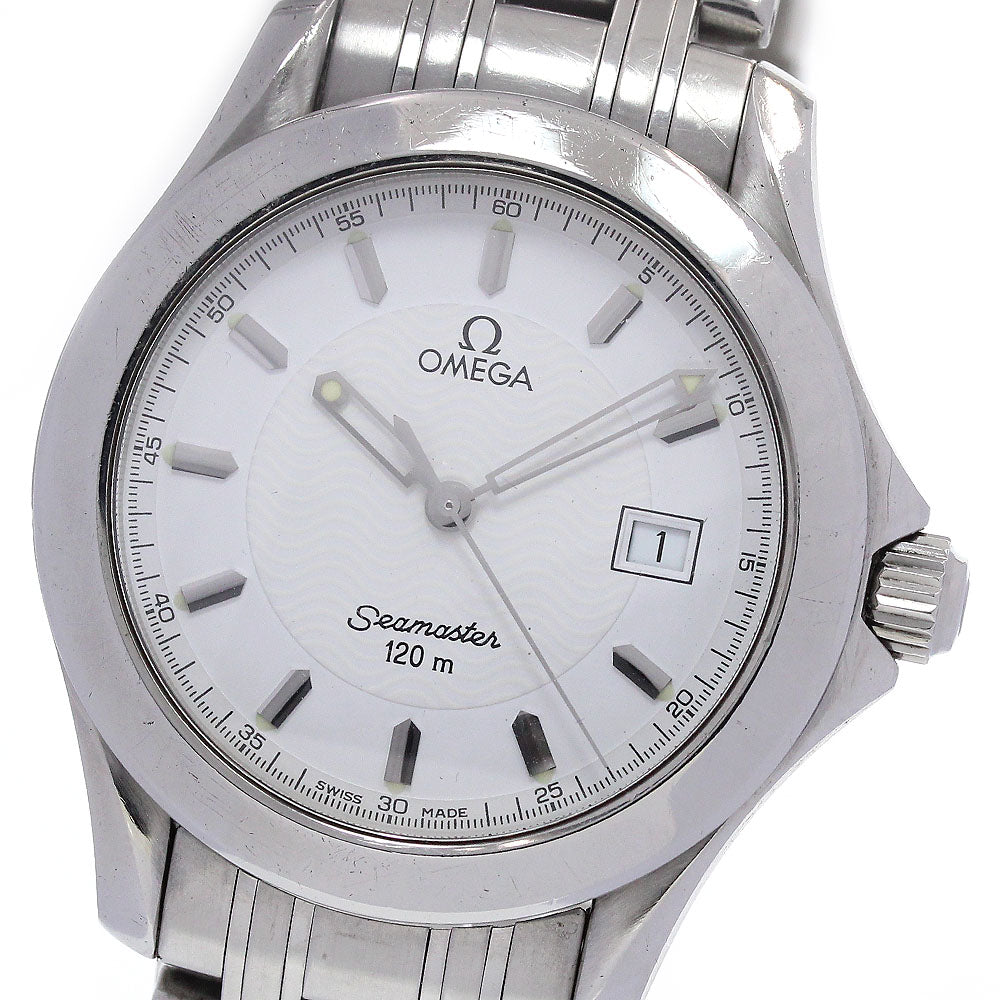 OMEGA Seamaster120 2511.21 Date white Dial Quartz Men's Watch_838093