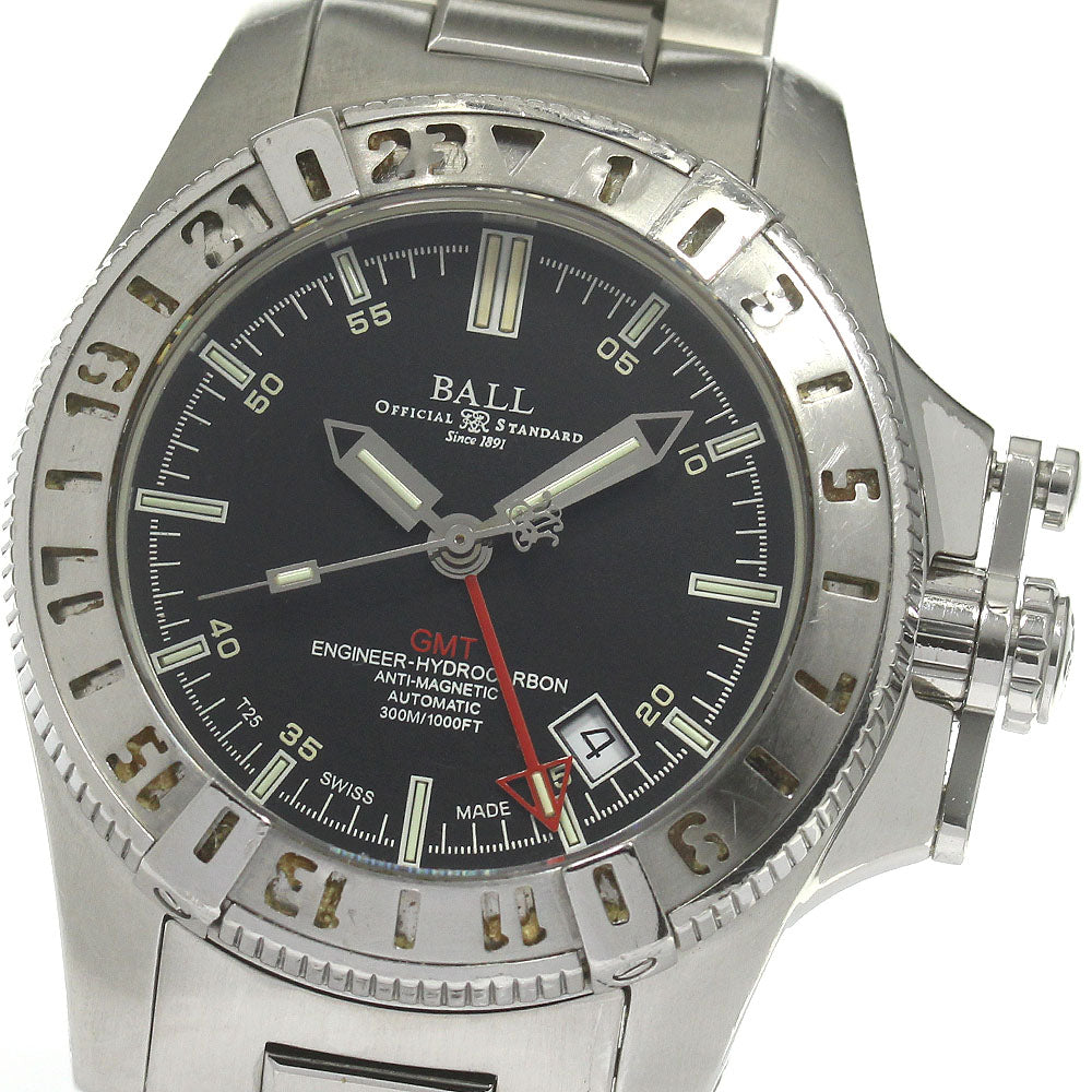 BALLWATCH Engineer Hydrocarbon DG1016A-SJ-BK GMT Black Dial Auto Men's_838103