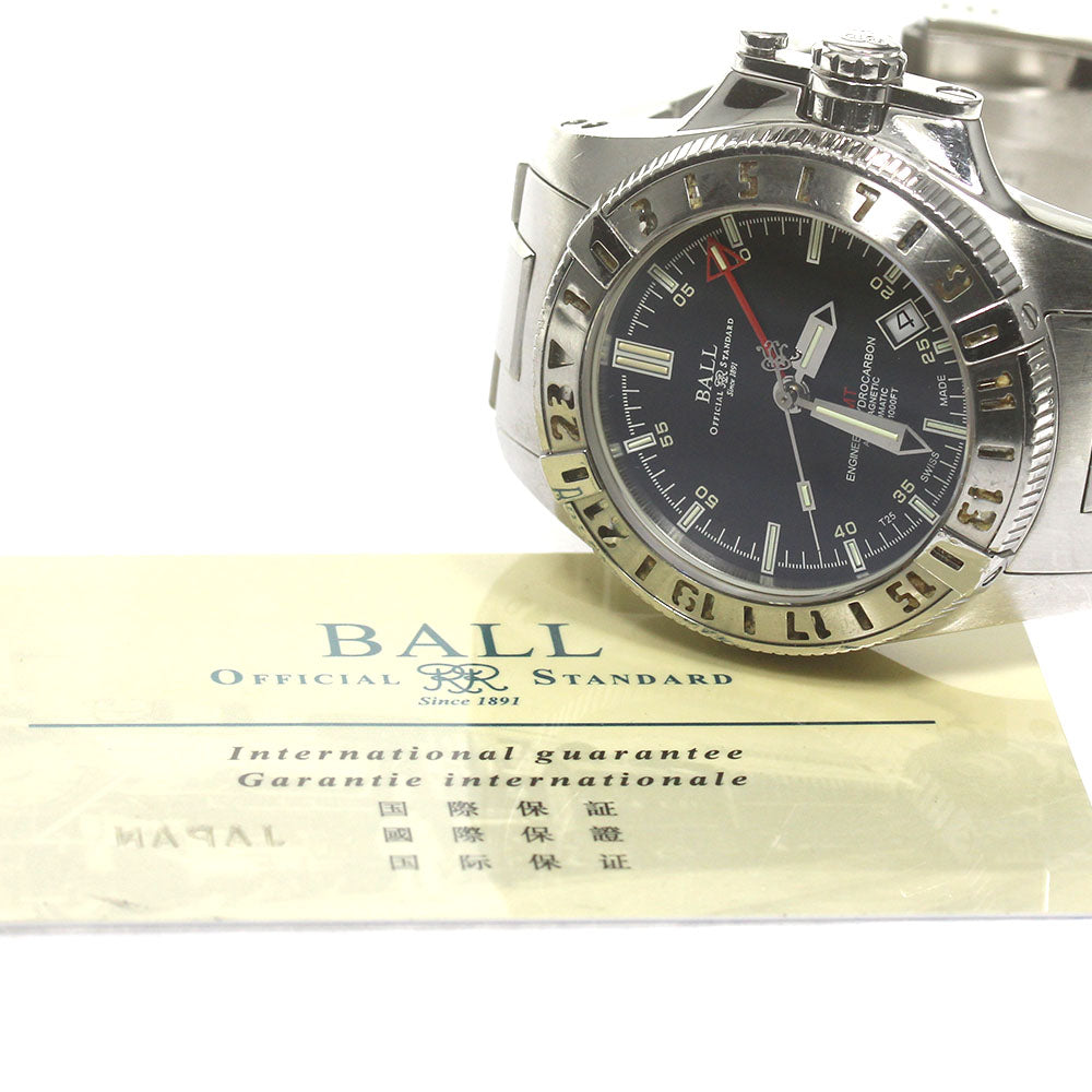 BALLWATCH Engineer Hydrocarbon DG1016A-SJ-BK GMT Black Dial Auto Men's_838103