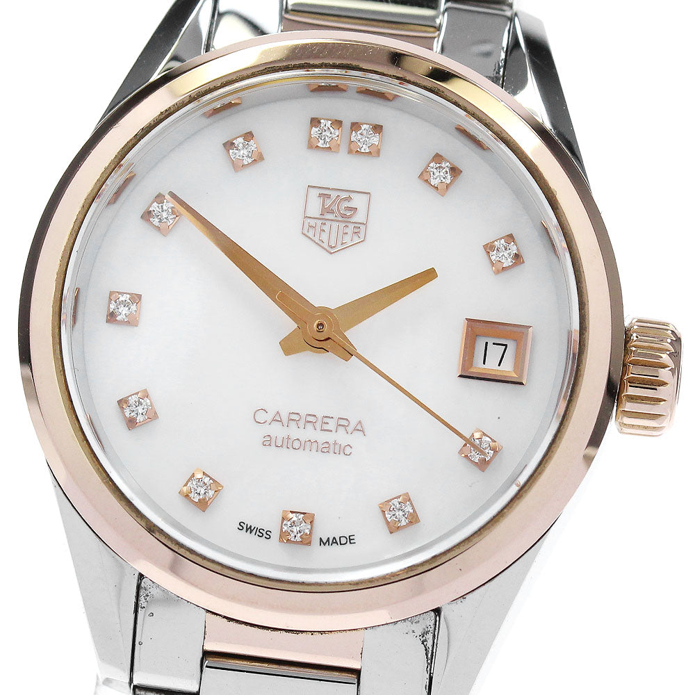 TAG HEUER Carrera WAR2452 Caliber 9 12P Diamond Date Automatic Ladies_838171