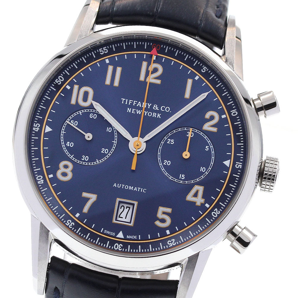 TIFFANY&Co. CT60 Ref.34668396 Chronograph blue Dial Automatic Men's Watch_838183