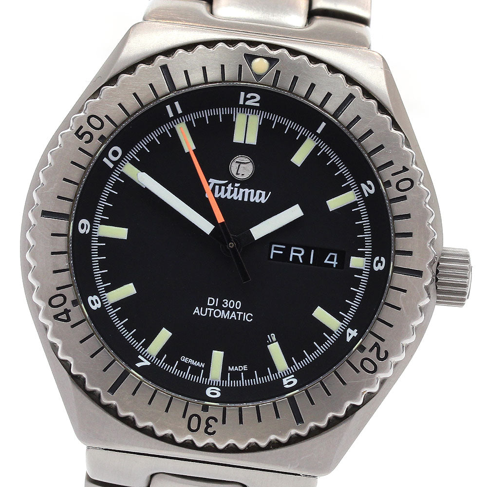 TUTIMA DI300 Divers 629-02 Day date Black Dial Automatic Men's Watch_838196