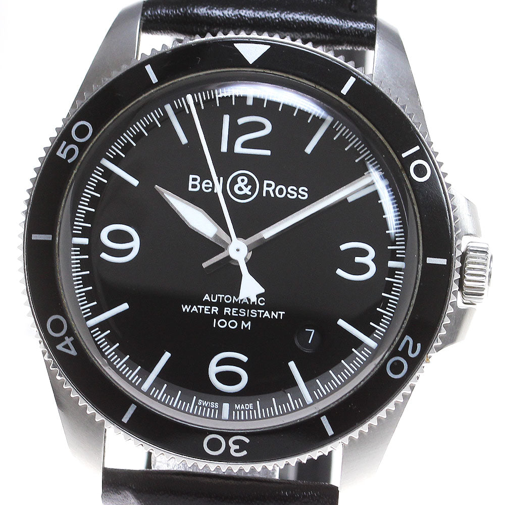 Bell＆Ross BR V2-92 Black Steel BRV292-BL-ST/SCA Automatic Men's Watch_838220