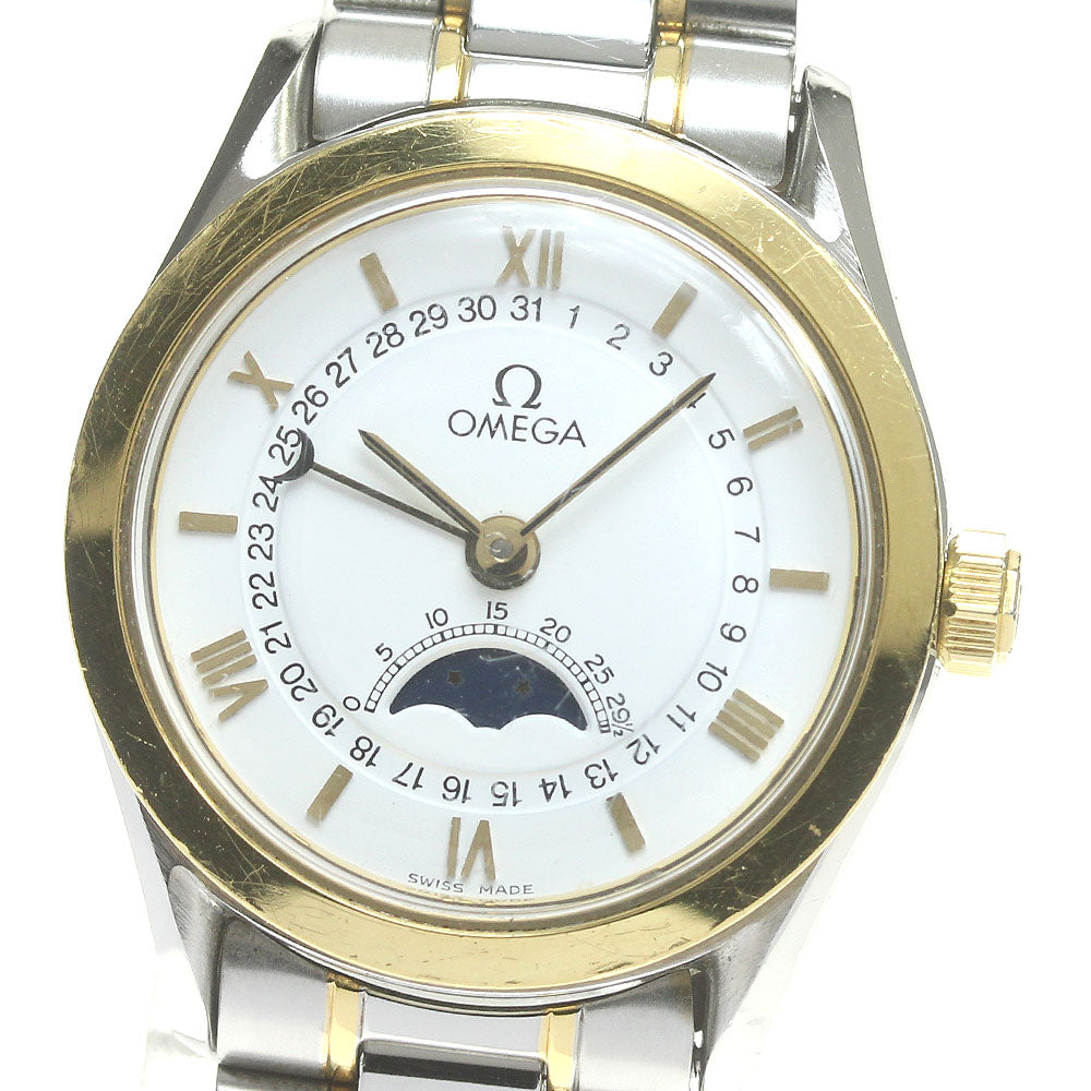 OMEGA Classic 3380.20 Moon phase white Dial Automatic Ladies Watch_838249