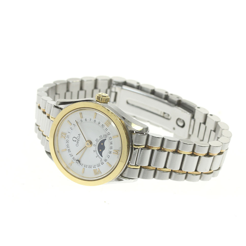 OMEGA Classic 3380.20 Moon phase white Dial Automatic Ladies Watch_838249