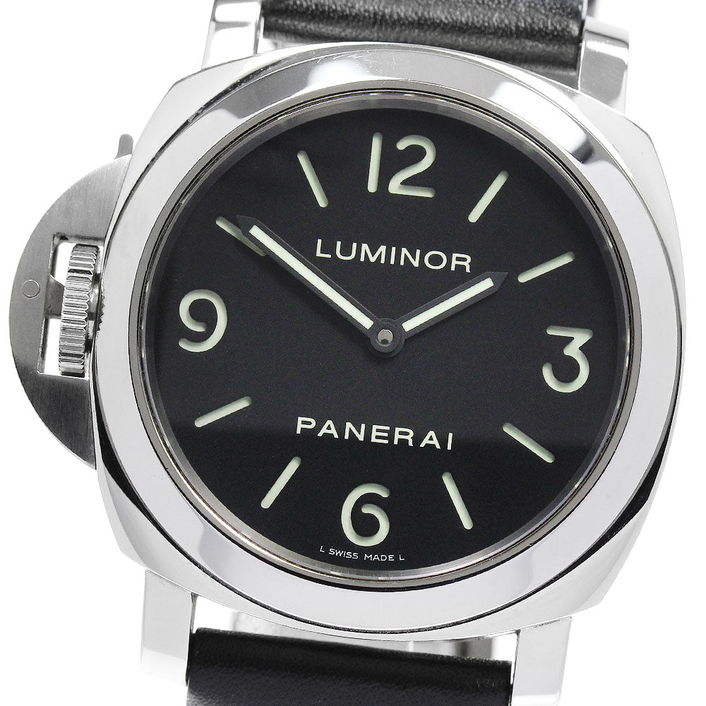 PANERAI Luminor base PAM00219 Left hand Black Dial Hand Winding Men's _838253