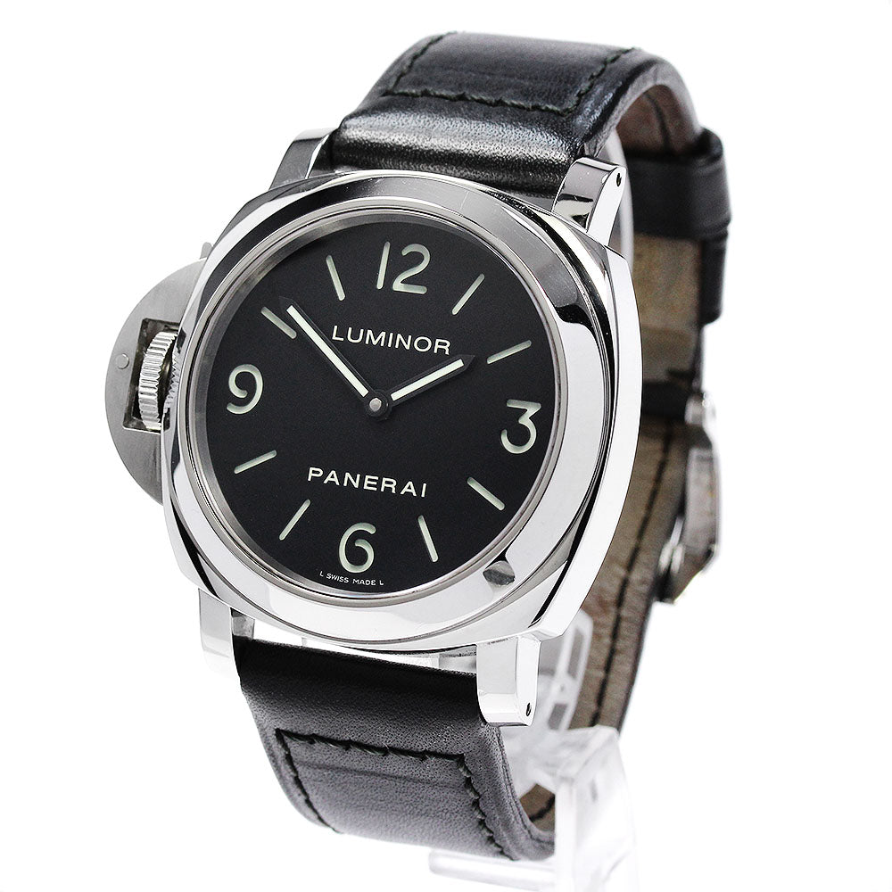 PANERAI Luminor base PAM00219 Left hand Black Dial Hand Winding Men's _838253