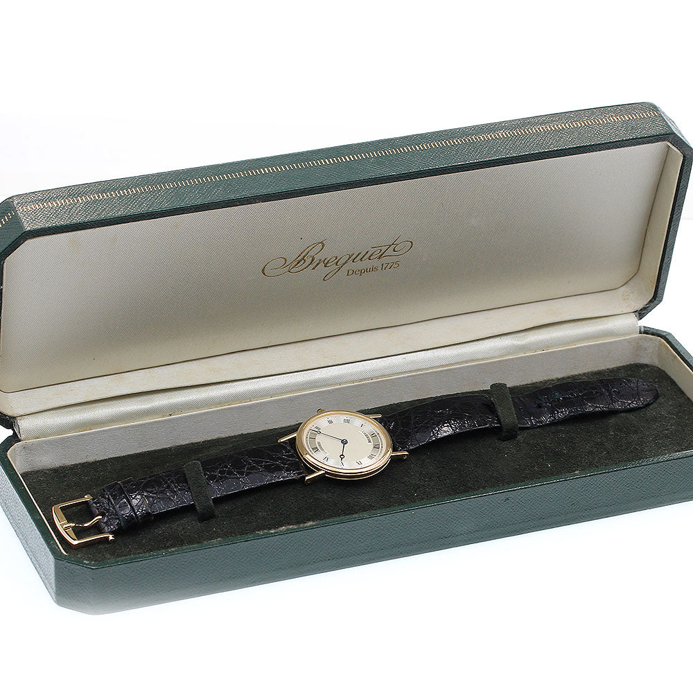 Breguet Classic 3390 18K Yellow Gold Beige/Silver Dial Hand Winding Men's_838271