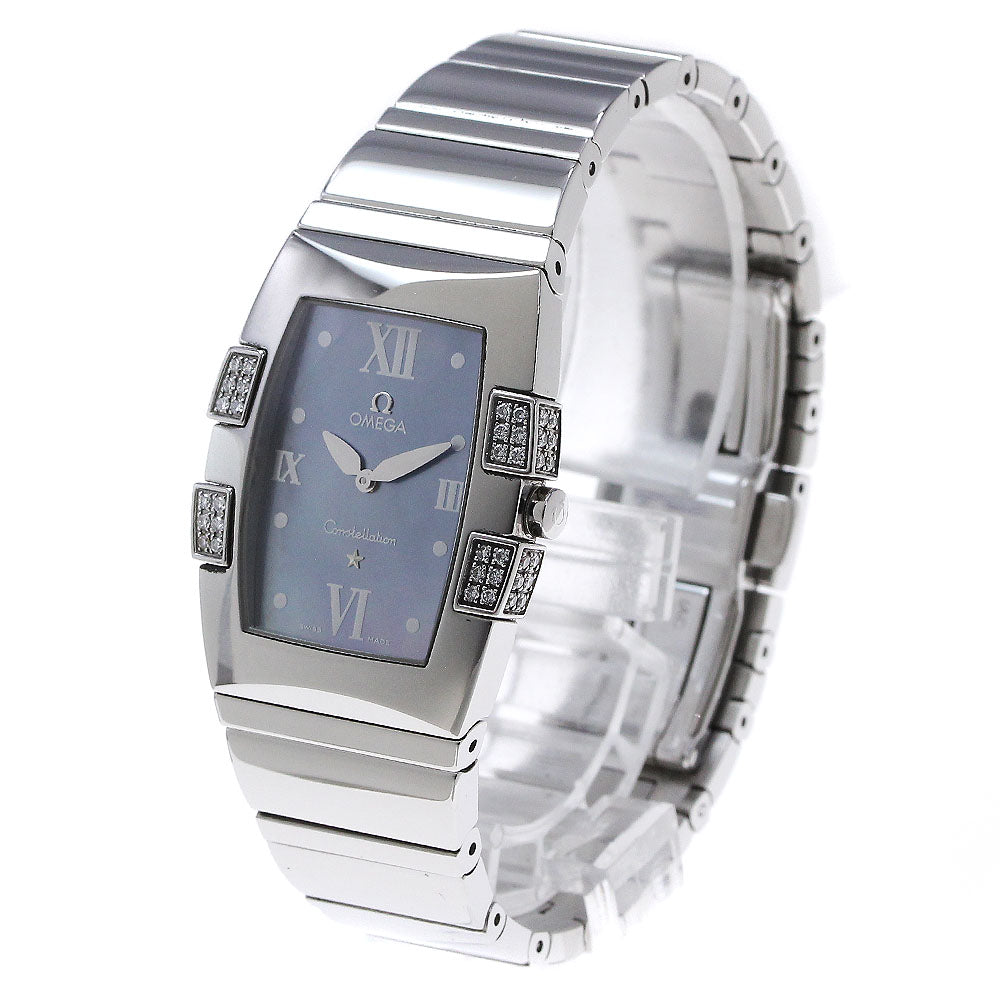 OMEGA Constellation Quadrella 1586.72 Diamond Bezel Quartz Ladies Watch_838301