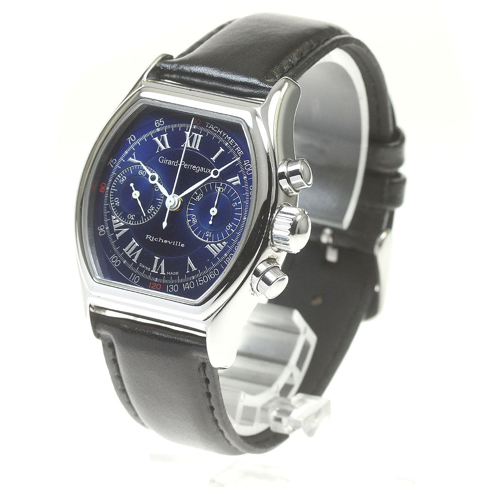 GIRARD PERREGAUX Richeville 2710 Chronograph Navy Dial Hand Winding Men's_838309