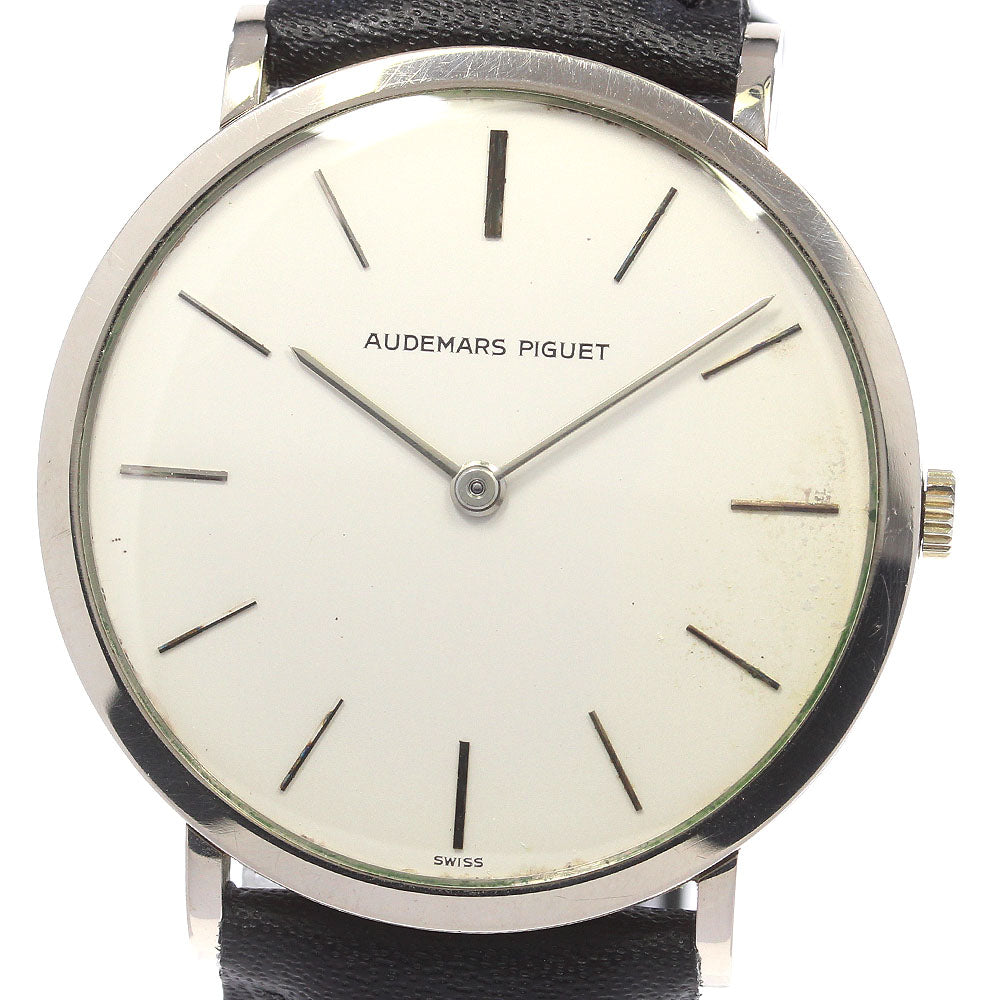 AUDEMARS PIGUET K18WG cal.K2001/1A white Dial Hand Winding Men's Watch_838328
