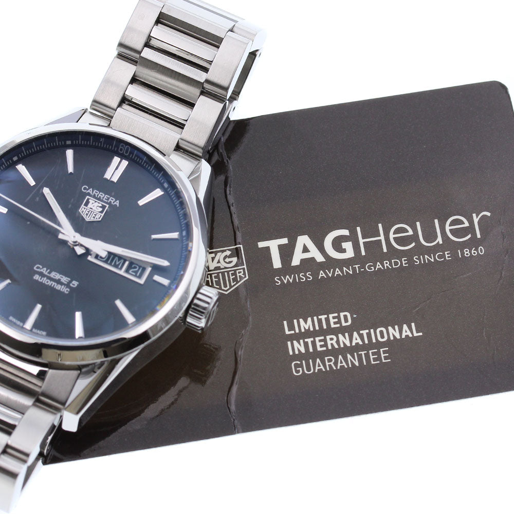 TAG HEUER Carrera Calibre 5 WAR201A-1 Day date black Dial Automatic Men's_838343