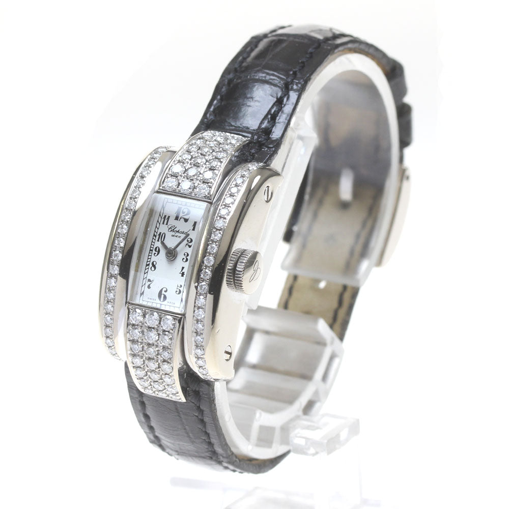Chopard La Strada 41/7404/9 K18WG diamond bezel White Dial Quartz Ladies _838407