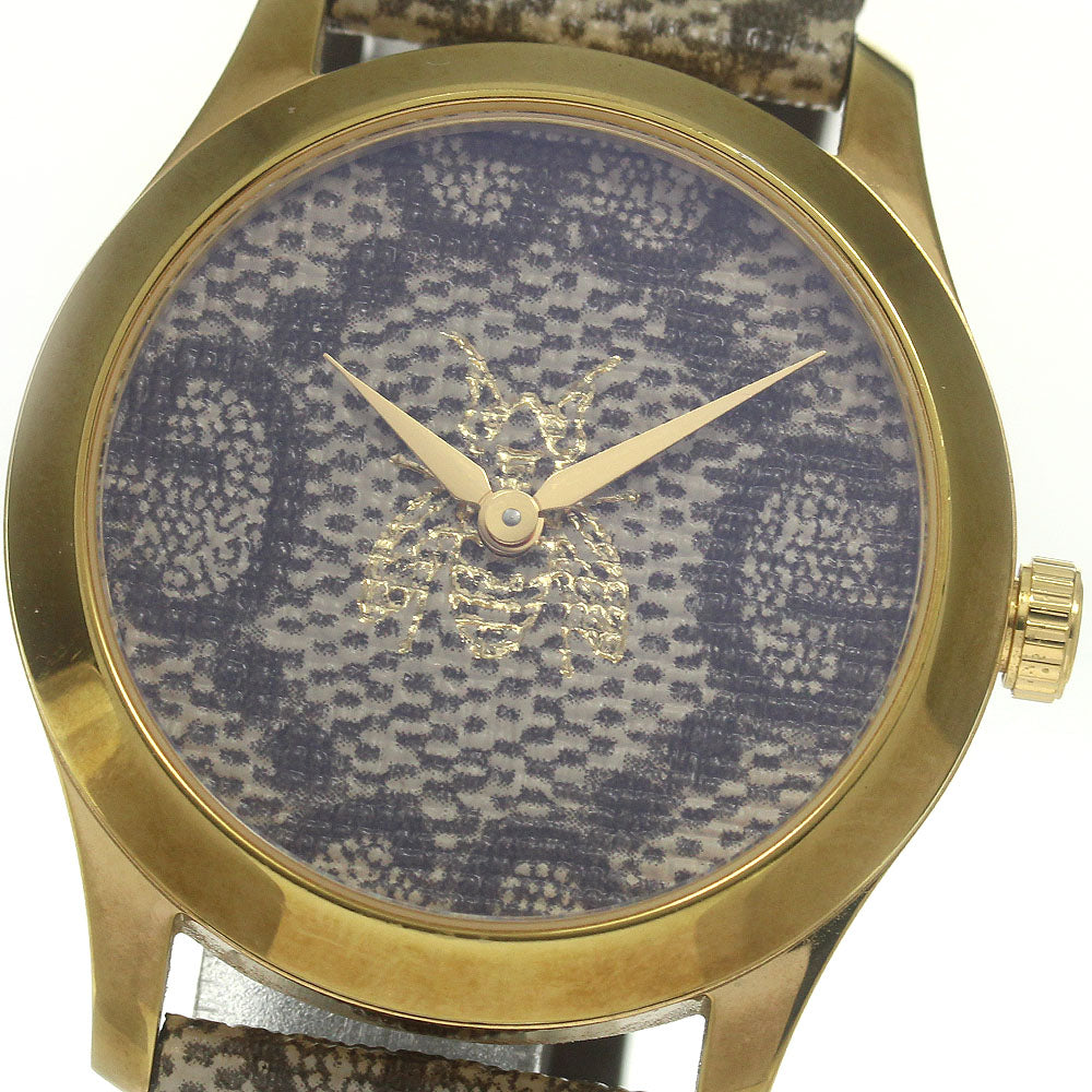GUCCI G timeless 126.4/YA1264068A Brown Dial Quartz Ladies Watch_838416