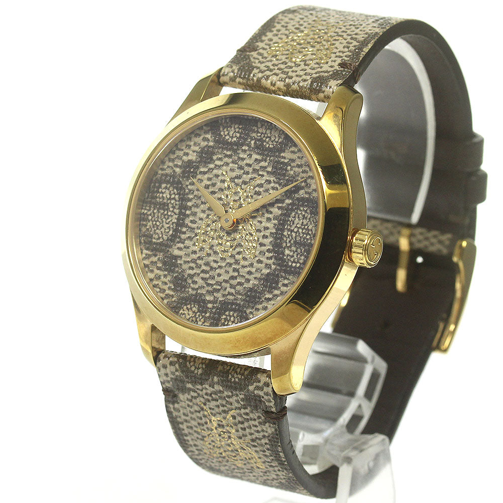 GUCCI G timeless 126.4/YA1264068A Brown Dial Quartz Ladies Watch_838416