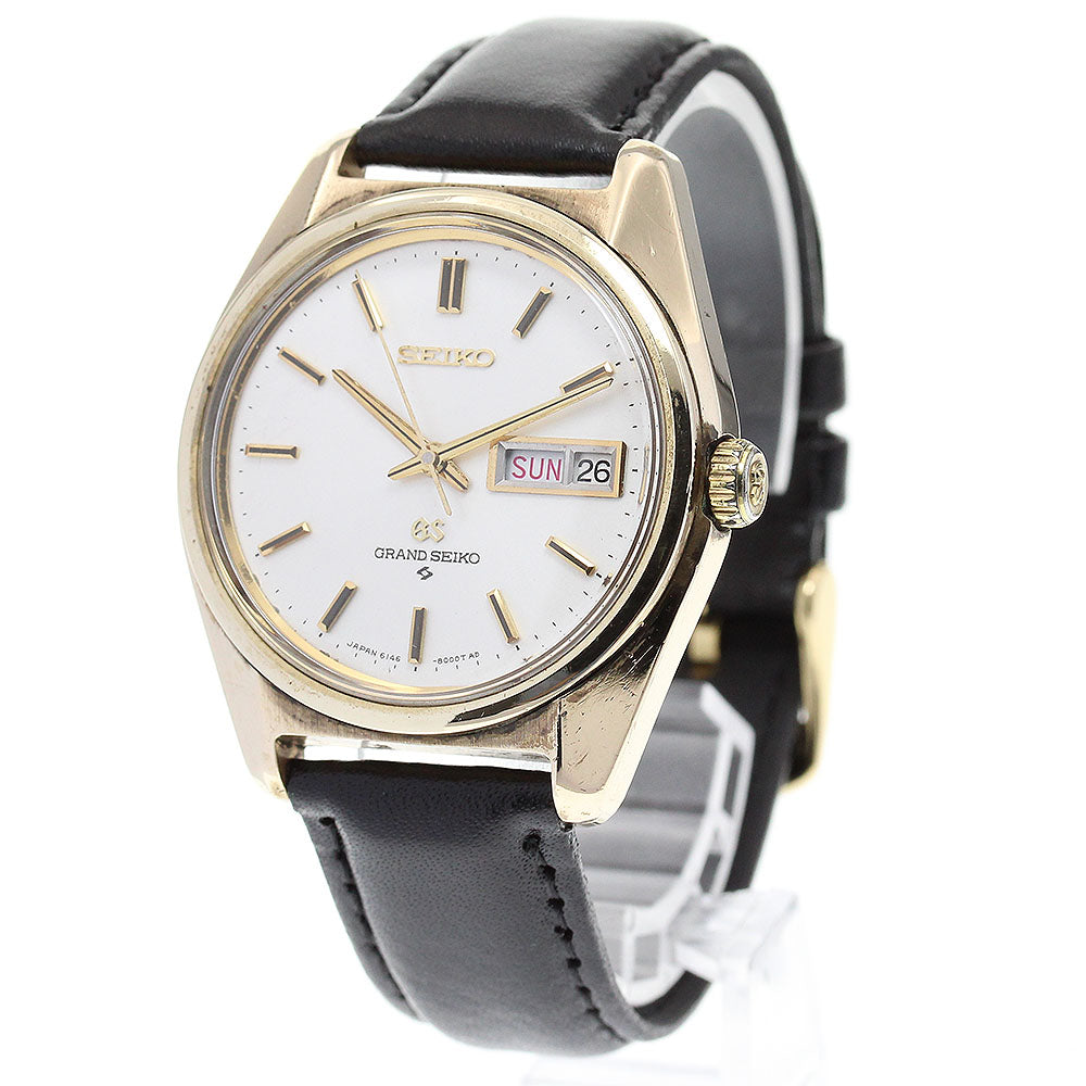SEIKO Grand Seiko 6146-8000 Hi-Beat Day date Silver Dial Automatic Men's_838451